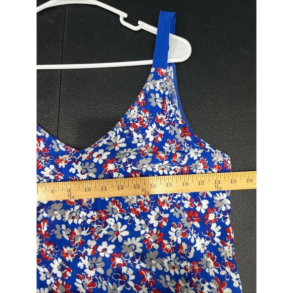 RAG & BONE Dress Womens L Blue Estelle Floral Midi Sleeveless V Neck Beach Boho - Picture 7 of 8